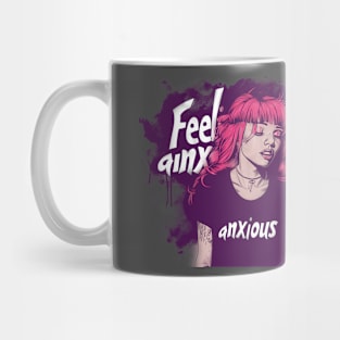 Feeling Anxious Graphic T-shirt 02 Mug